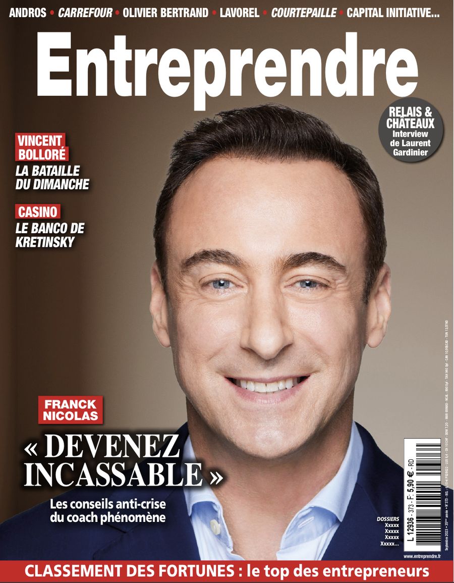 Couverture du magazine Entreprendre avec Franck Nicolas